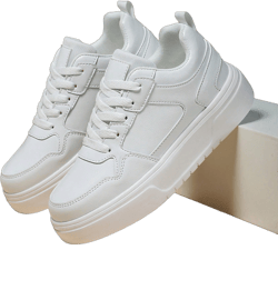 Fashionable Women's Sports Shoes,White Classic Skateboard Shoes With Minimailst Style,Solid Color Round Toe Thick Sole Outdoor Hiking Increasing Shoes