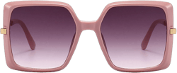 mincl Fashion Oversized Square Women Sunglasses Big Frame Female Trend gradient sunglasses Shades V400 protection Pink X