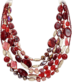 Flyonce 5 Layered Chunky Statement Beaded Necklace for Women, Boho Multi Strand Bead Collar Bib Necklaces Bohemian Jewelry