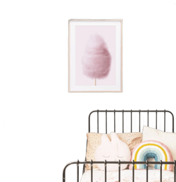 Fairy Floss Print, Girls Bedroom Decor, Digital Download, Printable Wall Art, Nursery Room, Cotton Candy, Pink Wall Art Poster