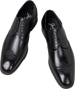 SELECTSHOES Men's Leather Oxford Derby Shoes Black/Yellowbrown Brogue Wingtip Retro Dress Shoes For MenGroom