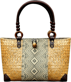 Straw Bag for Women, Summer Beach Handmade Rattan Tote Bag, Boho Retro Straw Woven Handbag, Large Beach Vacation Bag (Natural)
