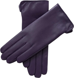 Winter Gloves for Women Genuine Leather Warm Cashmere & Wool Blend Lining Touchscreen Windproof Driving Dress Small (6.5) Purple