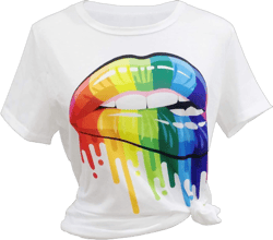 Womens 80s T-Shirt Print Casual Color Lips Graphic Tees Short Sleeve Summer Tops with Funny Graphic XX-Large White