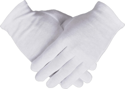 100% Cotton Gloves, 6 Pairs White Cotton Gloves for Women Dry Hands Eczema SPA Moisturizing - Work Glove for Serving Archival Coin Jewelry Inspection One Size 6.0