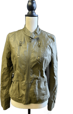 TCEC Faux Leather Women's Moto Jacket (M)
