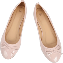 ODORHEISAYO Casual Black Flat Shoes for Women Shoes Bows Ballet Flats Comfortable Round Toe Slip-ons Loafers Light Weight Office Shoes 8.5 Pink
