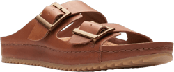 Clarks Women's Brookleigh Sun Sandal 7 Dark Tan Leather