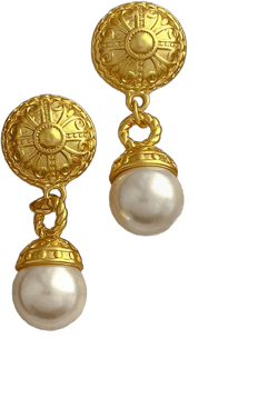 Earrings For Women Fashion Metallic Pearl New Designer Drop Earrings Gift party Jewelry