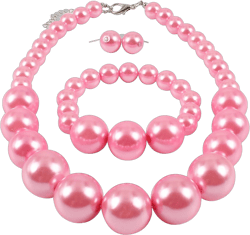 Pearl Necklaces for Women Chunky Pearl Necklace Big Pearl Necklace Statement Necklace Trendy Wedding Party Jewelry Accessories Christmas Stocking Stuffers D1:pearl jewelry set