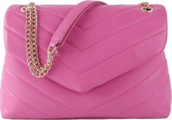 Quilted Crossbody Bag for Women, Soft Vegan Chevron Purses, Trendy Shoulder Handbags with Flap