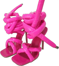 perixir Strappy High Heels Gladiator Sandals With Grey Jersey Knit Fallopian Cloth Rope Lace Up Sexy Open Toe Square Stilettos Tie Up Heeled Sandals For Women US Size 6-13 6 Hot Pink