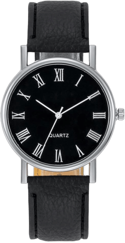 Men Watches Fashion Casual Leather Band Simple Analog Quartz Wristwatches for Men Unisex Dress Watch for Any Event Black Dial