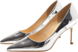 YooPrettyz Women Classic Pointed Toe Metallic Formal Wear Sexy High Heels Evening Stiletto Dressy Heel Shoes 10 Silver