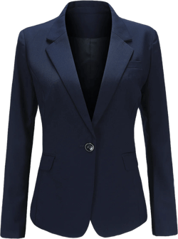 Women Blazer Jacket Slim Fit Single Button Female Suit Jackets Formal Solid Color Long Sleeve Ladies Outerwear
