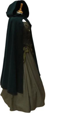 hooded cape wool / hooded cloak  woolen / woolen hooded cape / fantasy cape / woolen medieval cape / victorian cape / larp cape mantel