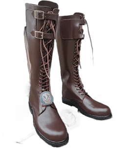 Handmade Brown Leather Long Boot With Rubber Sole.Riding Boots,Unisex Boots,long boot,men boot,women boot,army boots,german boots,Boots