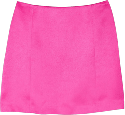 Club Monaco Women's Satin Mini Skirt 2 Hot Pink/Rose Lumineux