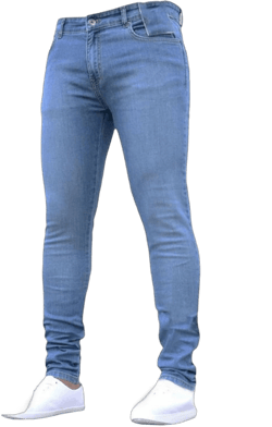 Men's Stretchy Skinny Jeans Slim Fit Denim Pants Men Straight Leg Tapered Jeans Pant Trousers (Medium,Light Blue A) Medium Light Blue a