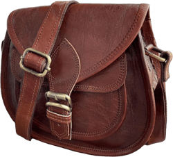 Leather Crossbody Bag for Women - Handmade Leather Saddle Bag Purse, Satchel, and Crossbody Purse | Gift for Women and Girls