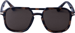 Men&#39;s Plastic Tortoise Shell with Metal Aviator Sunglasses - Goodfellow &#38; Co&#8482; Brown