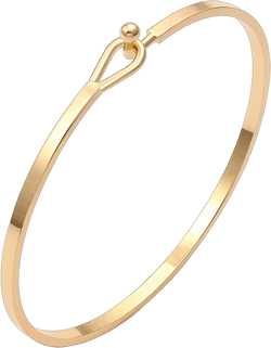 M·SOutGone Gold Bar Bracelet for Women Simple Delicate Thin Cuff Bangle Hook Bracelet 18K Gold Plated Handmade Minimalist Jewelry