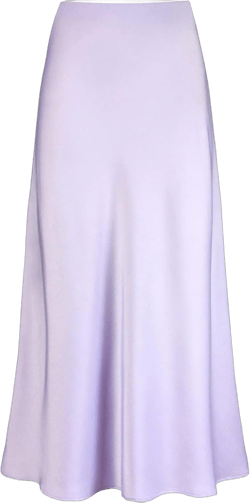 Womens White Skirt Women's Satin Midi Skirt High Waist Solid Silky Skirts For Women A-line Slit Midi Skirts XX-Large Purple