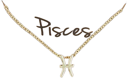 18K Gold-Plated Necklace with Zodiac Sign Letter Pendant – Perfect for Women and Girls, Ideal for 18th Birthday Gift, Measures 18 Inches in Length Pisces