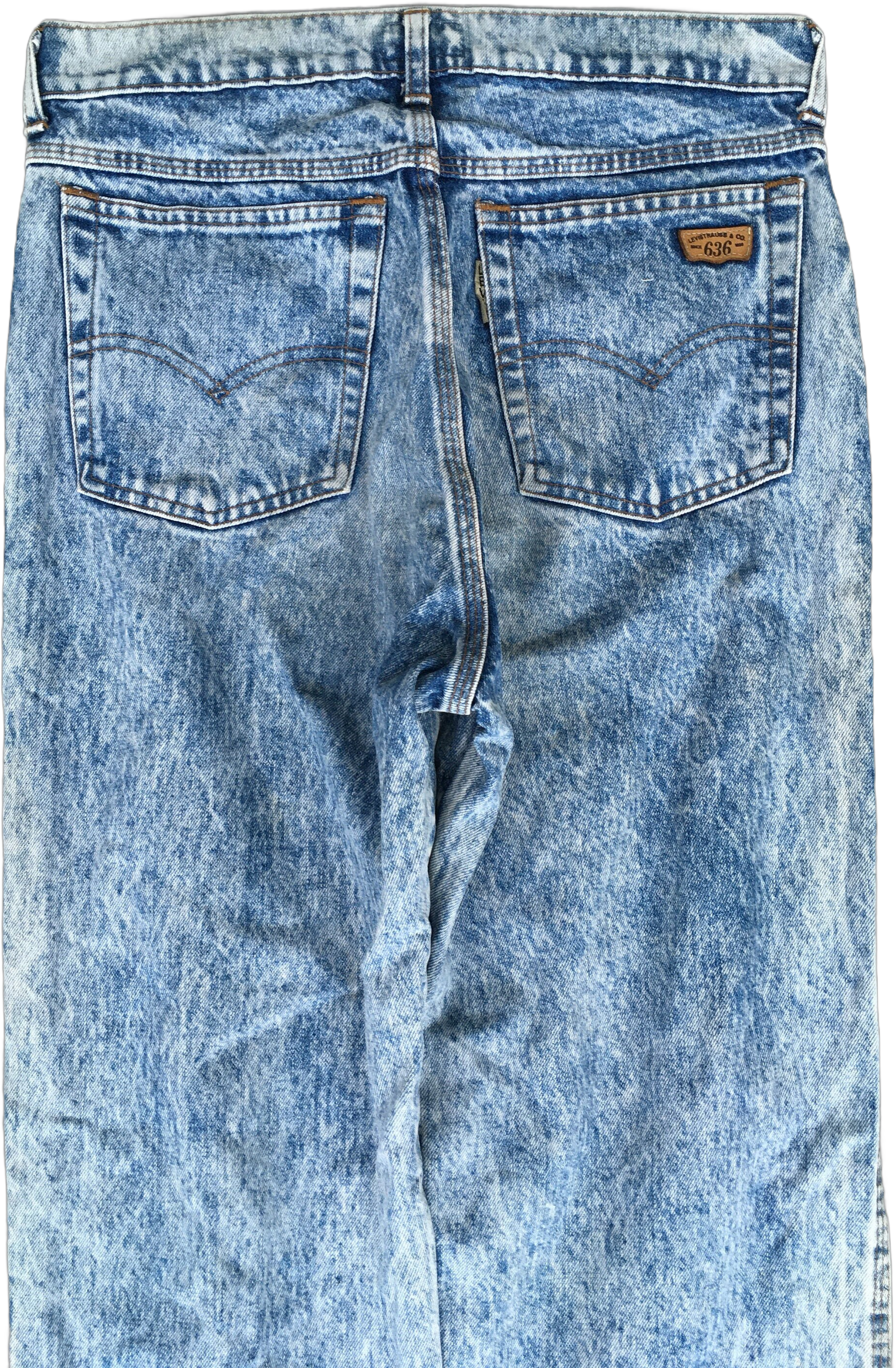 Size 30x31.5 Vintage Levi&#39;s 636 Faded Blue Women&#39;s Jeans High Waisted Levi&#39;s 90s Denim Jeans Levi&#39;s Distressed Acid Wash Levis Mom Jeans W30