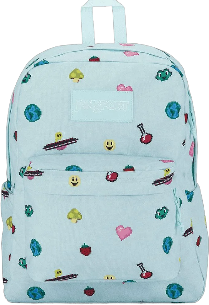 JanSport Unisex Superbreak School Backpack, Pixel Party