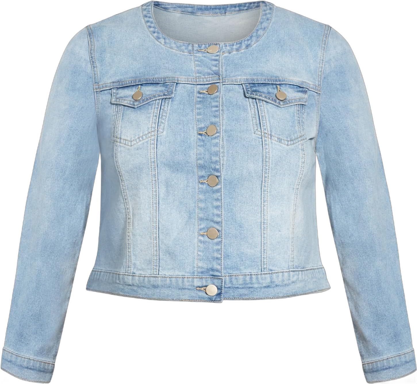 Avenue Women's Plus Size Jacket Beech Denim 24 Plus Light Wash