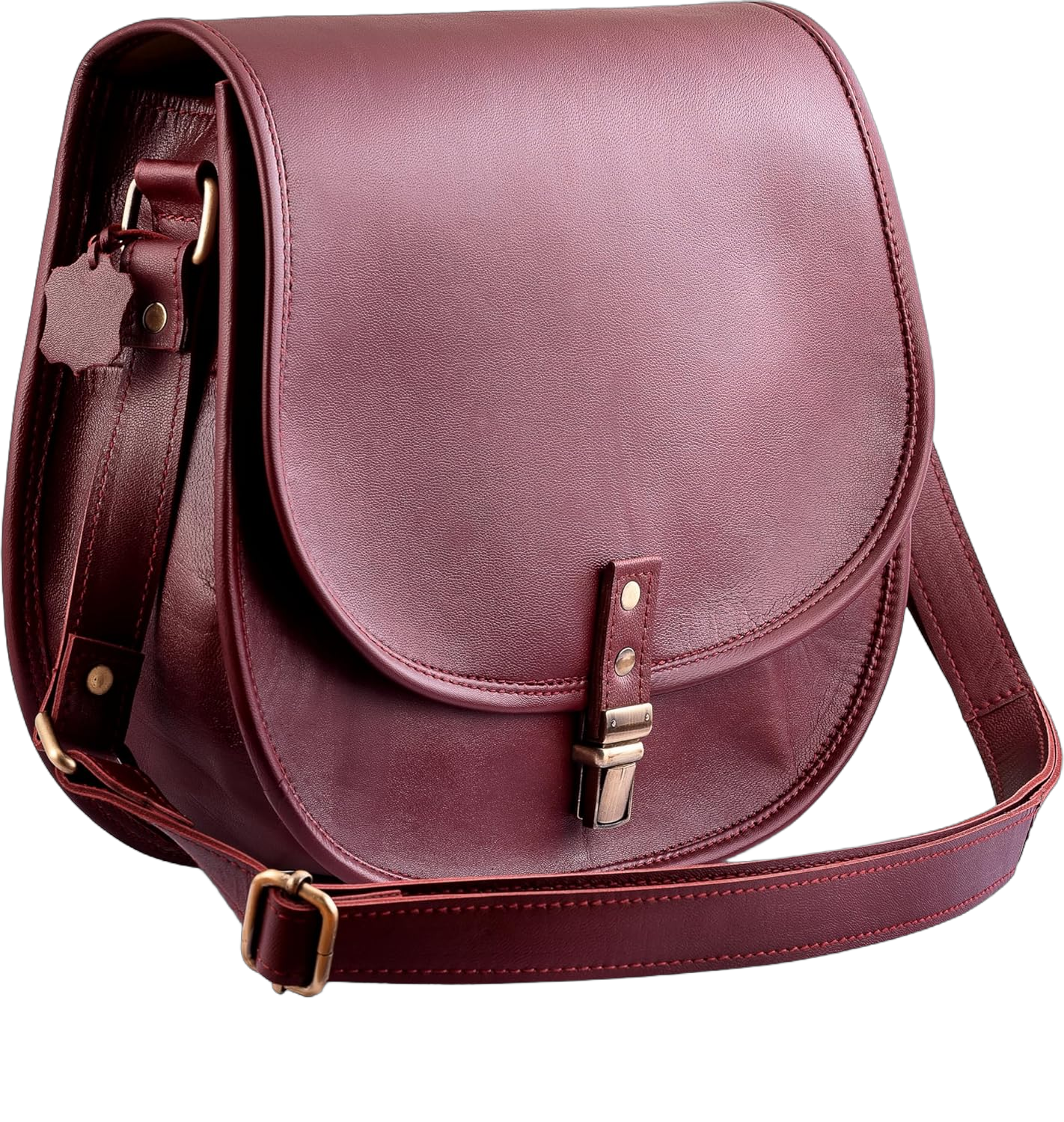 Genuine Leather Crossbody Bags for Women Shoulder Satchel Saddle Bag Purses Women's Cross Body Sling Vintage Handbag