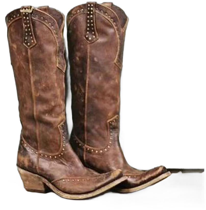 Women's Boots 2022 Vintage Western Cowboy Boots Low Chunky Heel Retro Mid Calf Knight Boots Faux Leather High Boots Steam Punk Style Boots Shoes 36 Brown