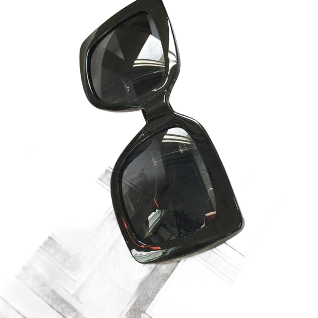 NEW Oversized Square Luxury Sunglasses Gradient Lens Vintage Women Fashion (A)