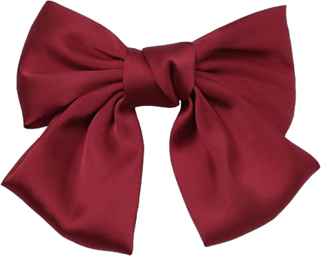 Large Soft Silky Chiffon Hair Bow Clips Big Bowknot Barrettes French Hair Bows for Women and Girls(Red)