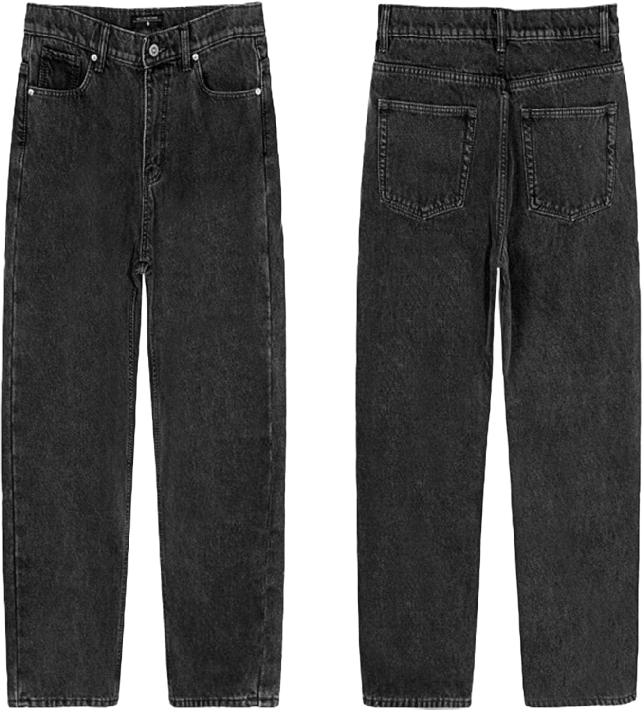 Baggy Jeans for Men Loose Fit Pants Hip Hop Y2K Trouser Streetwear Denim Pants Vintage Pants Large Grey