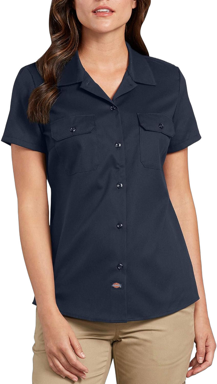 Dickies Women's Short-Sleeve Flex Work Shirt