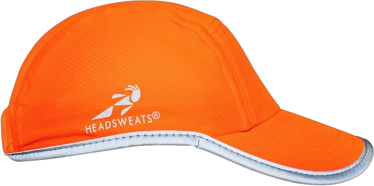 Headsweats Women's Performance Reflective Race Hat Baseball Cap for Running and Outdoor Lifestyle One Size Orange Reflective