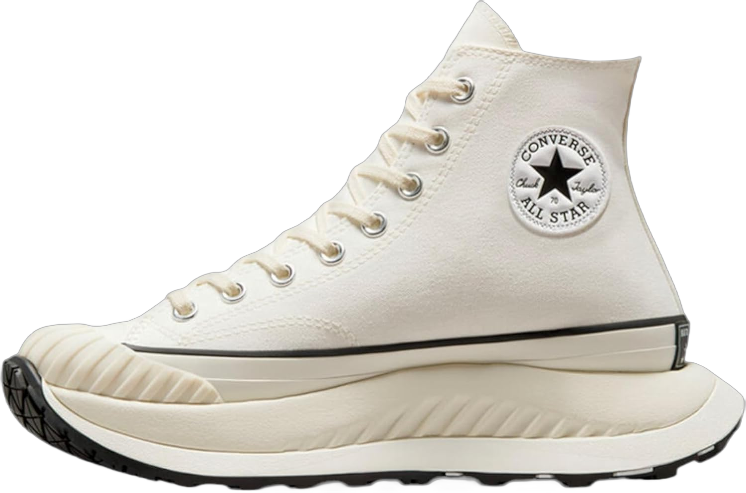 Converse Men's Chuck 70 at-CX Platform High Top Sneakers 12 Women/10.5 Men Vintage White/Egret/Black