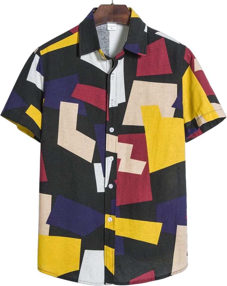 Men s Geometric Print Shirt