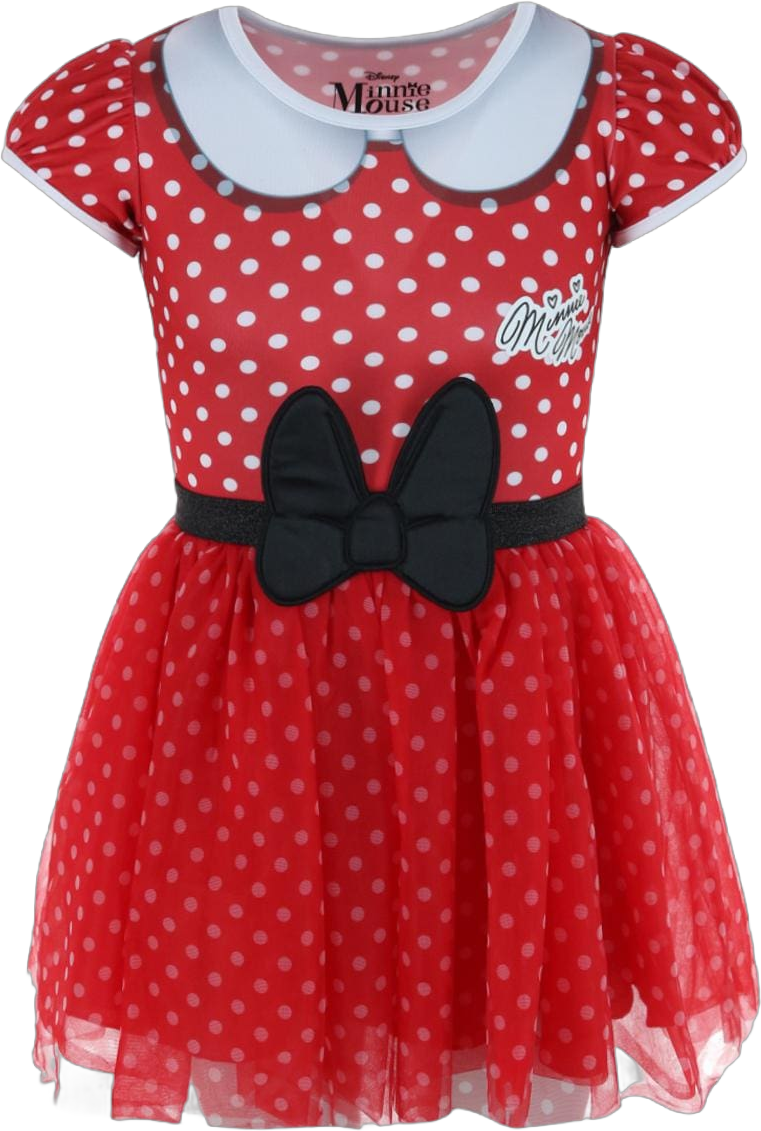 Jerry Leigh Girl's Disney Minnie Mouse Polka Dot Cosplay Tutu Dress