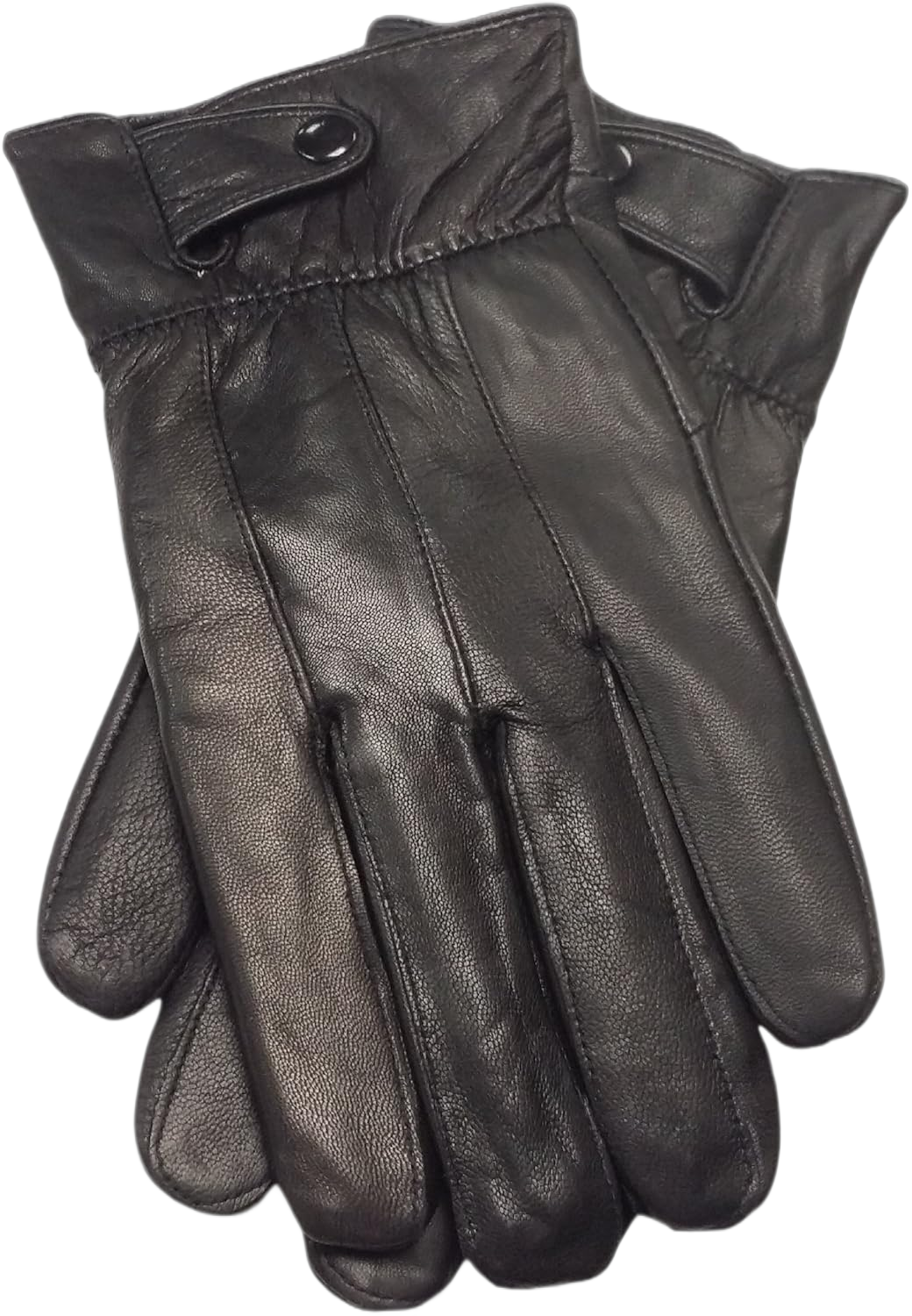 REED Men's Genuine Leather Warm Lined Driving Gloves - Touchscreen Texting Compatible XX-Large Black