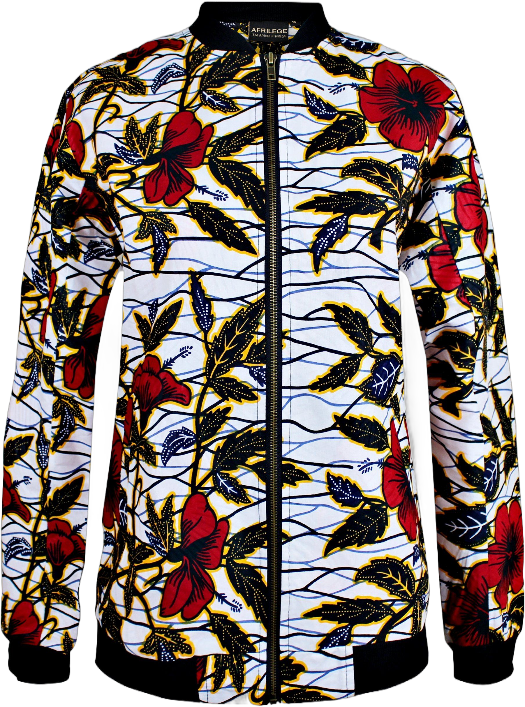 Floral Women's African Print Bomber Jacket