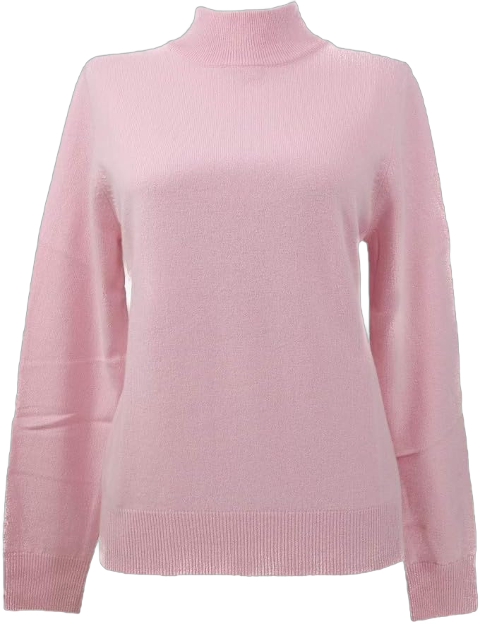 Shephe Womens Mock Turtleneck Cashmere Sweater 3X-Large Pink