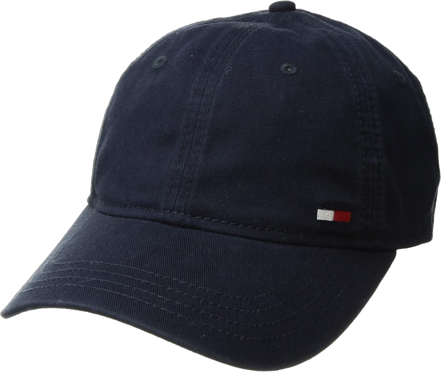 Tommy Hilfiger Men's Cotton Billy Adjustable Flap Baseball Cap Navy Blazer