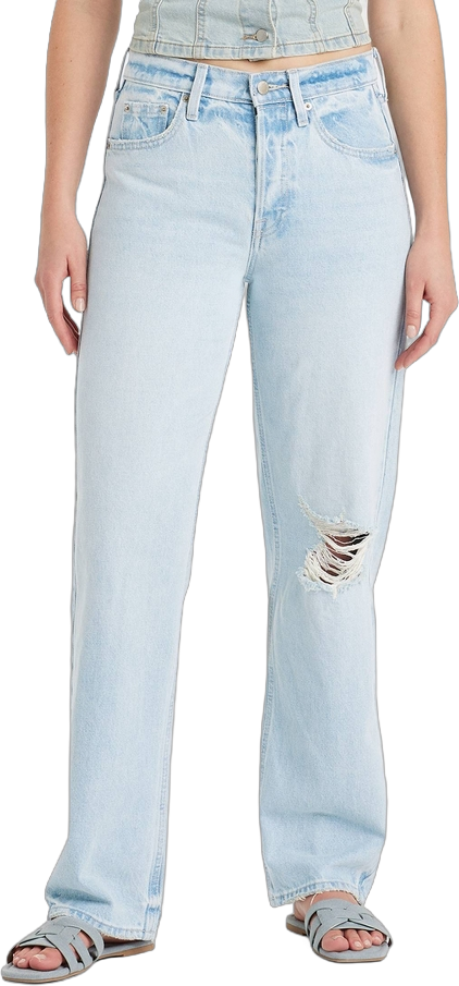 Women&#39;s Mid-Rise 90&#39;s Baggy Jeans - Universal Thread&#8482; Light Wash 14