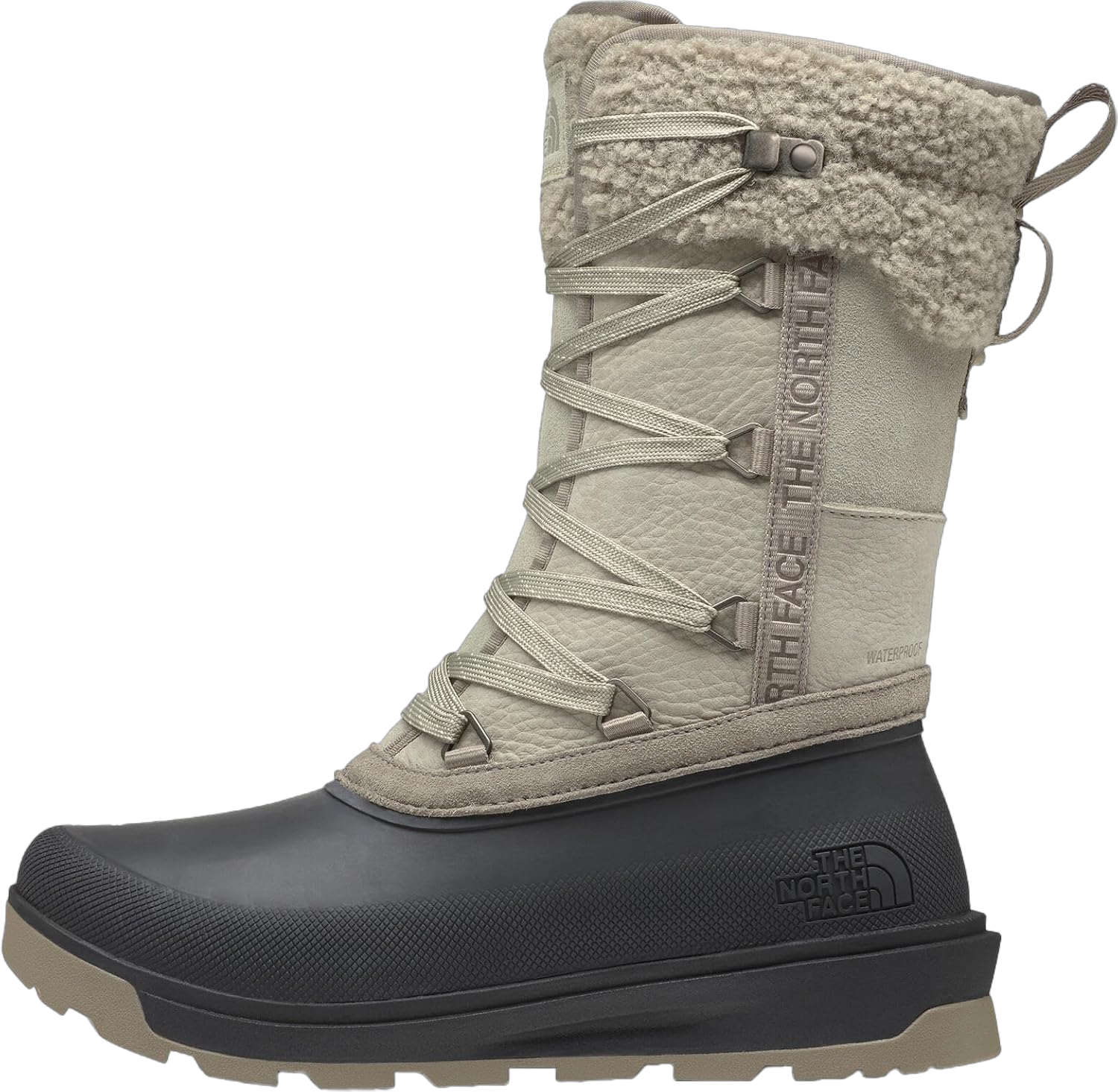 THE NORTH FACE Women's Shellista V Mid Wp Snow Boot 7 Clay Grey/Tnf Black