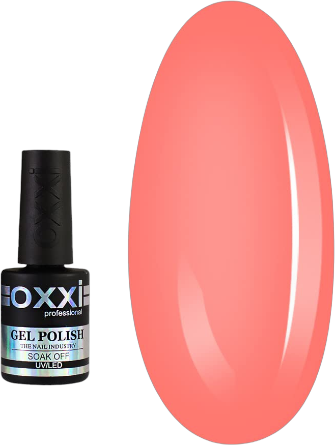 OXXI Professional Gel Color 10ml. Part 1 (№1-100) Nail Polish French, Red, Nude, Pink, Shine / LED/UV Soak Off, Home Mani for Women, Nail Art DIY Salon, Popular Shiny Classic Colors (Gel Polish №001 (coral))