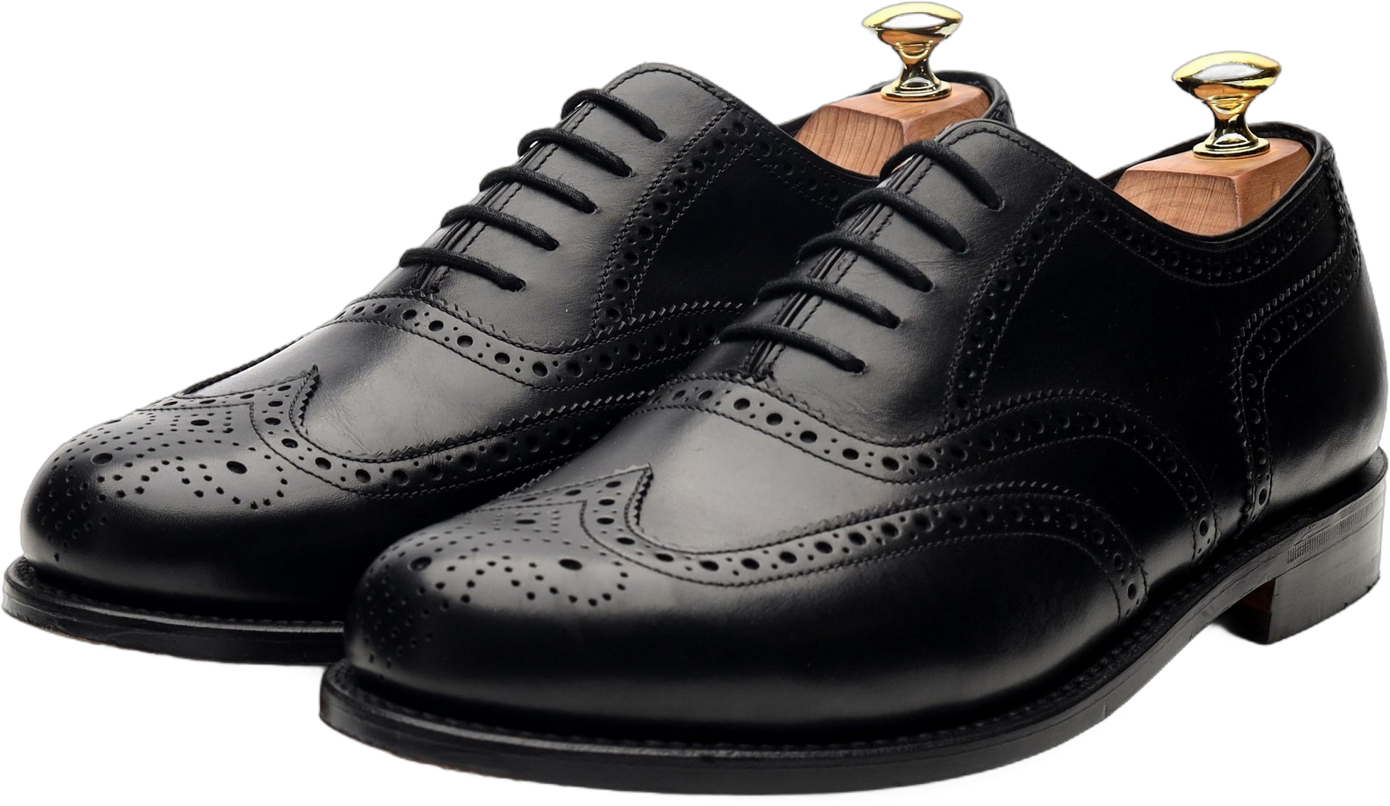 Women's 'Viv' Black Leather Oxford Brogues UK 8 F